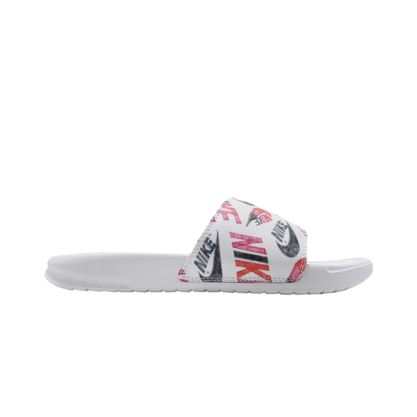 Nike Slides - Black / White / Red
