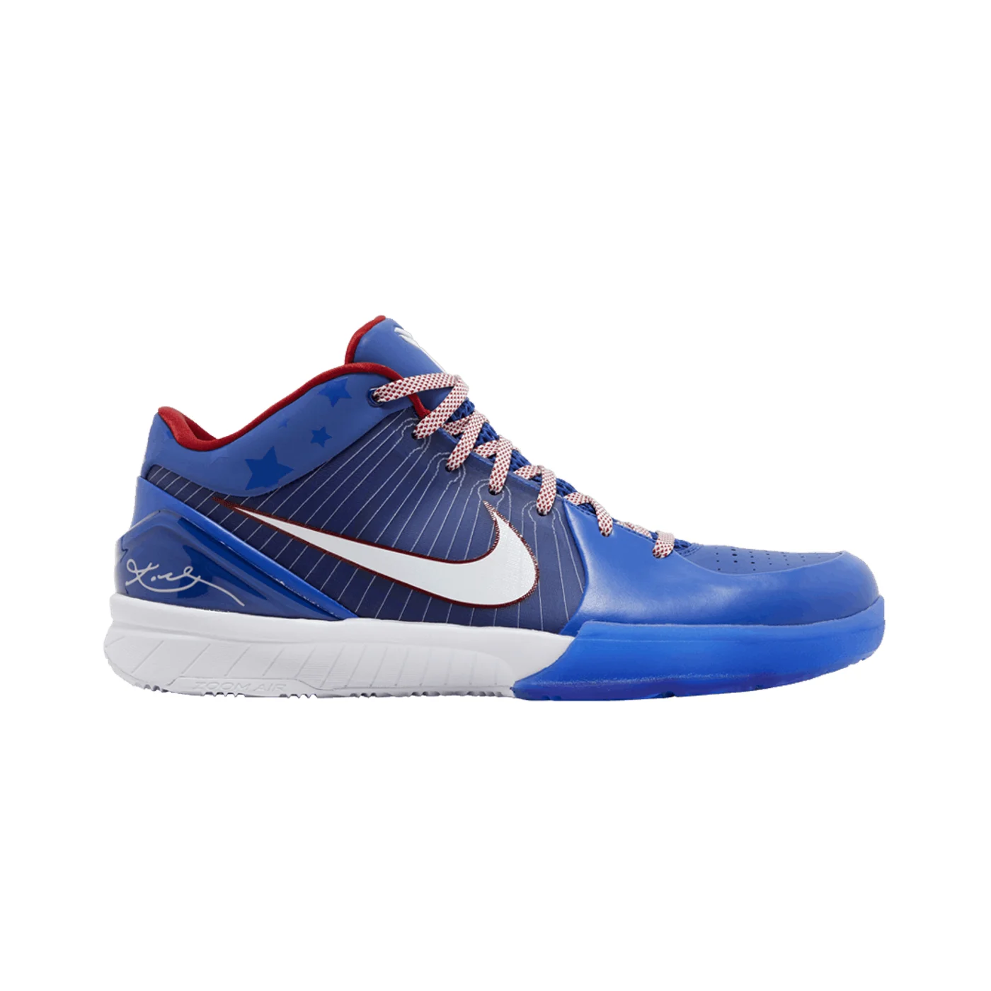 Nike Kobe Basketball Shoes - White / Blue / Red